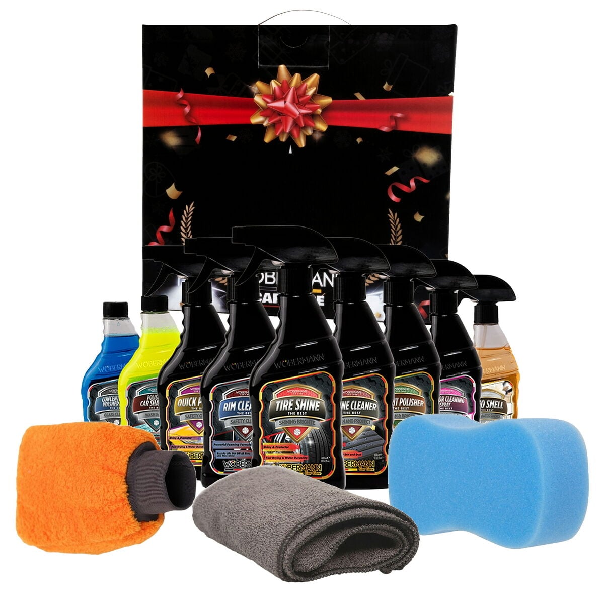 Wöbermann 12'li Araba Oto Yıkama Temizlik Bakım ve Hediye Seti