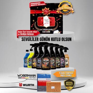 Wöbermann + Würth 11'li Sevgililer Günü Oto Temizlik Bakım Seti