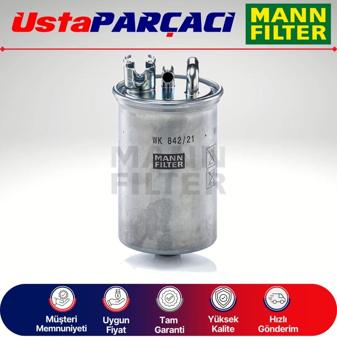Mann-Filter Audi A6 (C6) 2.0 Tdi Dizel Yakıt Filtresi 2005-2008 WK842/21X