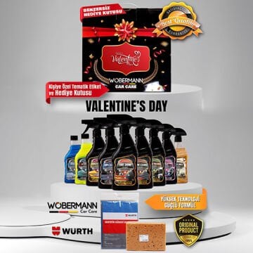 Wöbermann + Würth 11'li Valentine's Day Oto Bakım Temizlik Seti