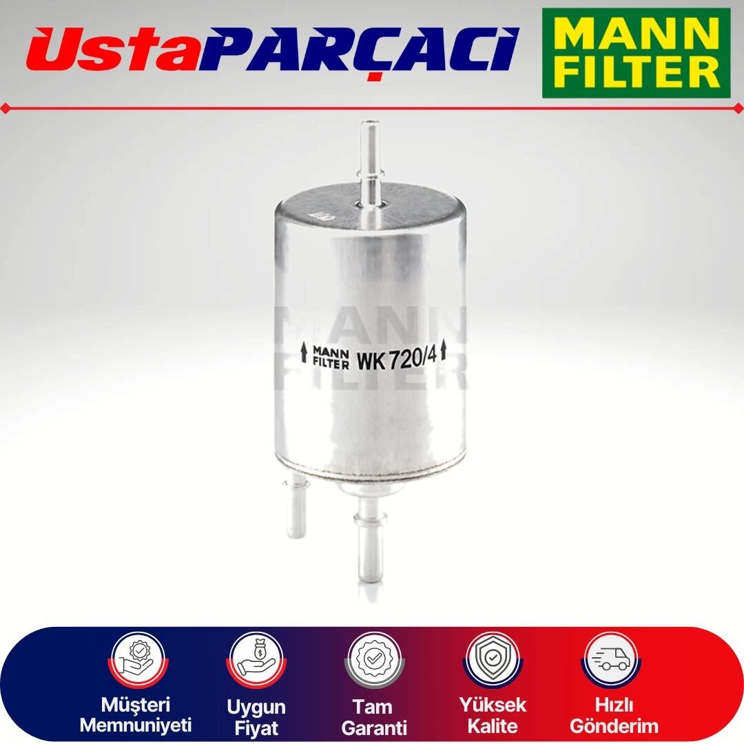 Mann-Filter Audi A6 (C6) 2.0 Tfsi Benzinli Yakıt Filtresi 2005-2011 WK720/4 4F0201511C