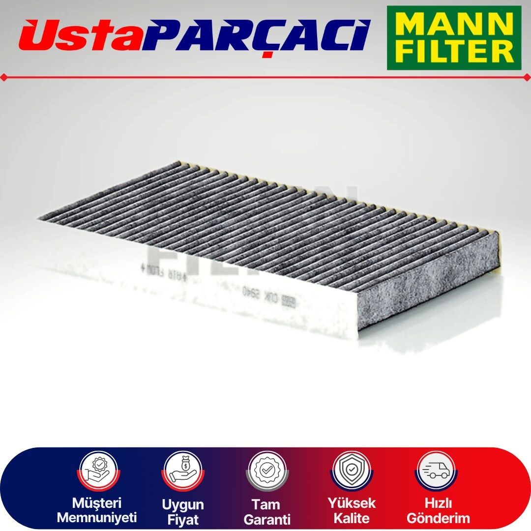 Mann-Filter Peugeot 307 Karbonlu Polen Filtresi 2001-2008 CUK2940 6447KL