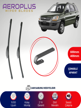 Aeroplus Kia Sportage 2004-2010 Muz Silecek Takımı