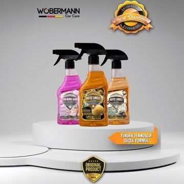 Wöbermann 3'lü Araba Oto Kalıcı Parfüm Koku Seti Sakız-Kavun-Vanilya