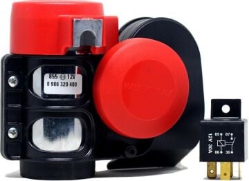 Bosch F1 Ferrari Korna Röle ve Montaj Setli 115dB 520/660Hz 12V