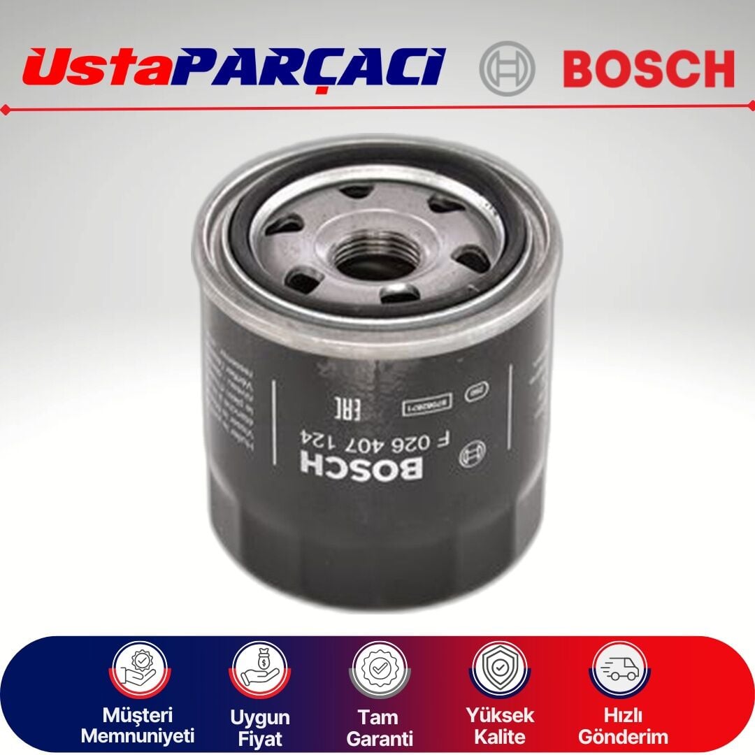 Bosch Hyundai Tucson 1.6 Gdi Benzinli Yağ Filtresi 2015-2018 F026407124 P7124 MD352626
