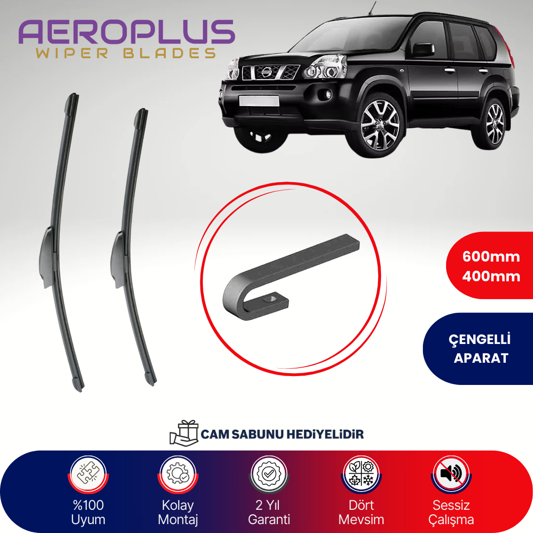 Aeroplus Nissan X-Trail 2007-2014 Muz Silecek Takımı