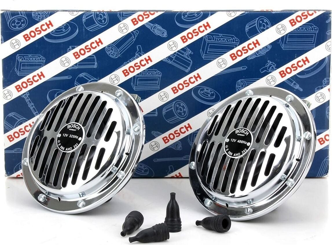 Bosch Yüksek Ses Süperton Büyük Kafa Nikelaj Korna 12V 325/400Hz 110dB