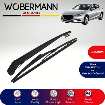 Wöbermann Mazda 3 Bm_Bn 2013-2023 Arka Silecek Kolu ve Süpürgesi Komple