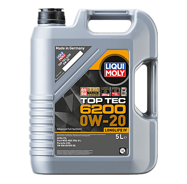 Liqui Moly Top Tec 6200 0W-20 Motor Yağı 5 Litre 20789 Ford, Porsche, VW