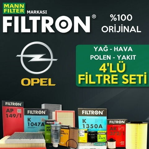 Filtron Opel Astra J 1.3 Cdti Filtre Bakım Seti 2009-2015 4NP