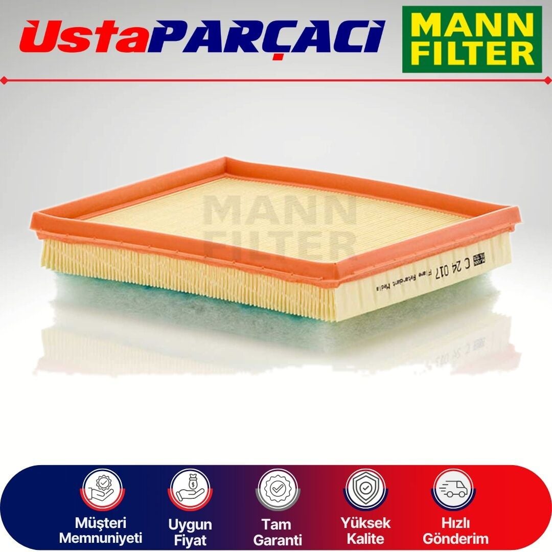 Mann-Filter Peugeot 208 1.6 Bluehdi Hava Filtresi 2016-2018 C24017 3639671