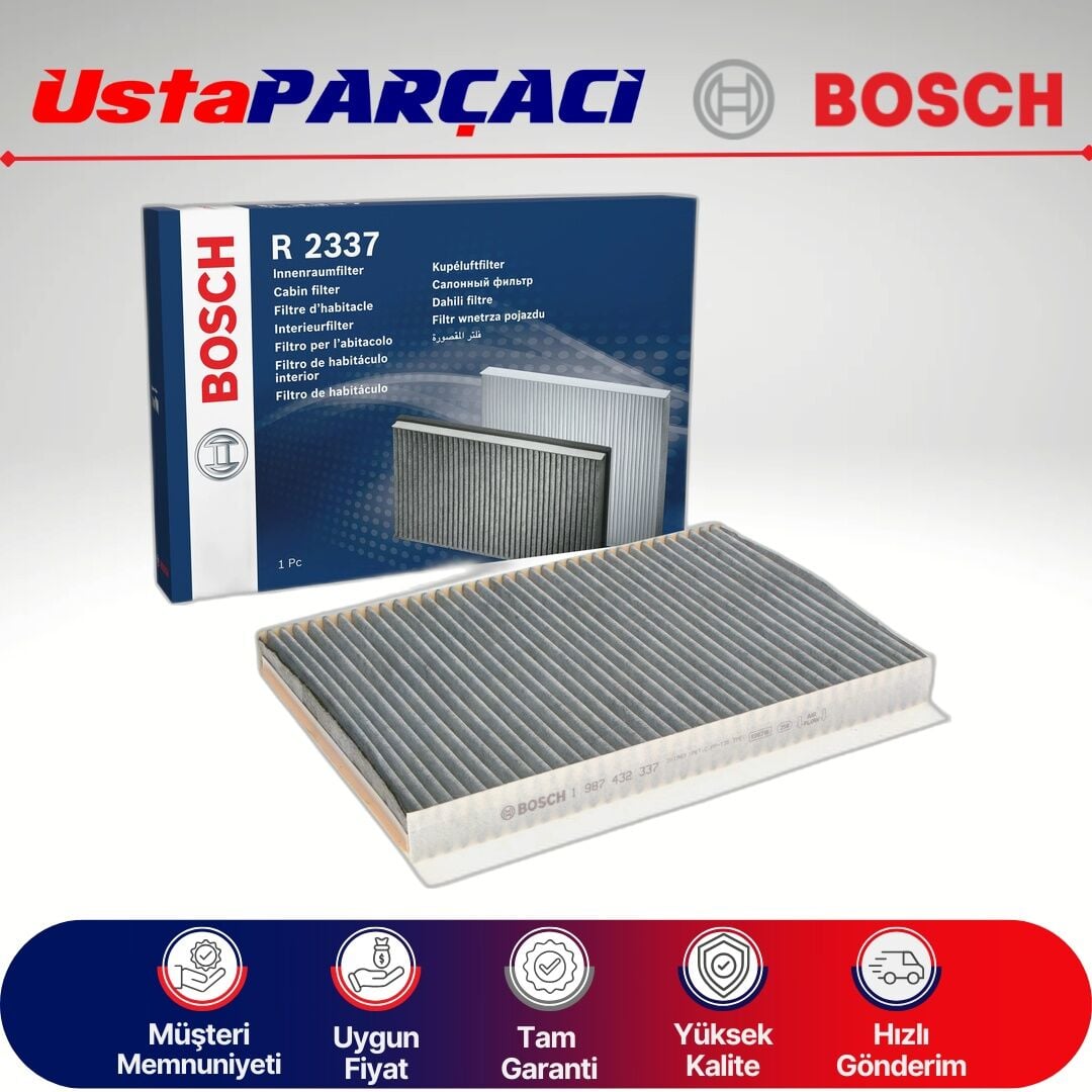 Bosch Mercedes Vaneo W414 Karbonlu Polen Filtresi 2002-2005 1987432337