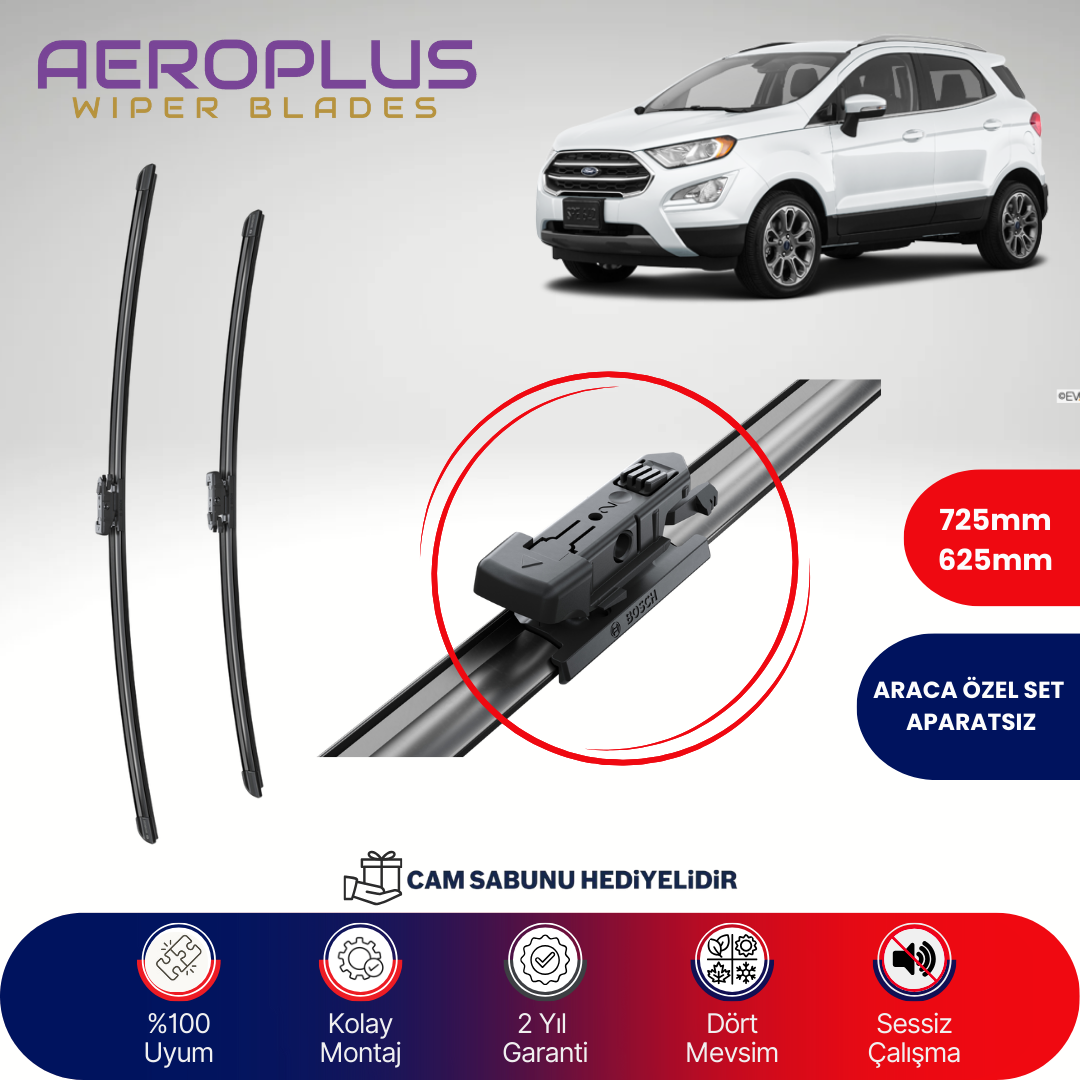 Aeroplus Ford Ecosport 2016-2023 Muz Silecek Takımı