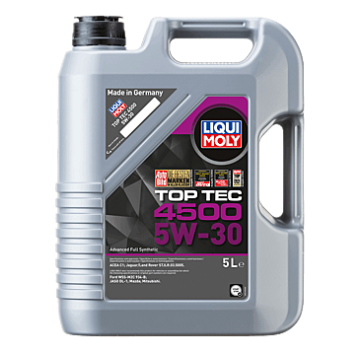 Liqui Moly Top Tec 4500 5W-30 Motor Yağı 5 Litre 2318 Mazda, Mitsubishi, Jaguar, Land Rover, Ford