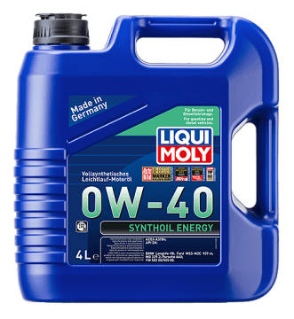 Liqui Moly Synthoil Energy 0W-40 Motor Yağı 4 Litre 2451 BMW, VW, Ford, Mercedes
