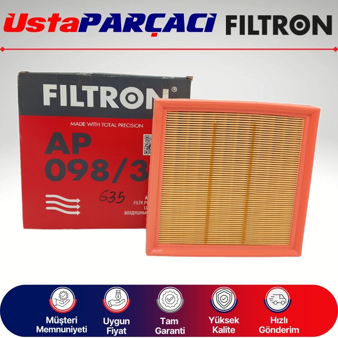 Filtron Opel Corsa D 1.4 Benzinli Hava Filtresi 2007-2014 AP098/3 55184295