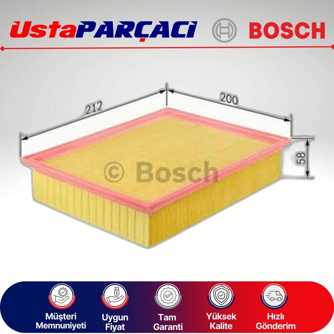 Bosch Opel Corsa E 1.4 Benzinli Hava Filtresi 2015-2019 F026400097 S0097 13442297