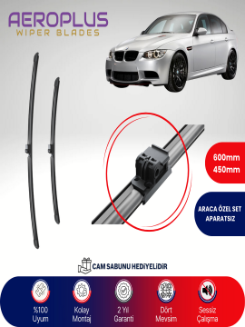 Aeroplus BMW M3 E90 2009-2013 Muz Silecek Takımı