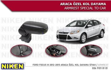 Niken Ford Focus 3 Araca Özel Kol Dayama Kolçak 2012-2015