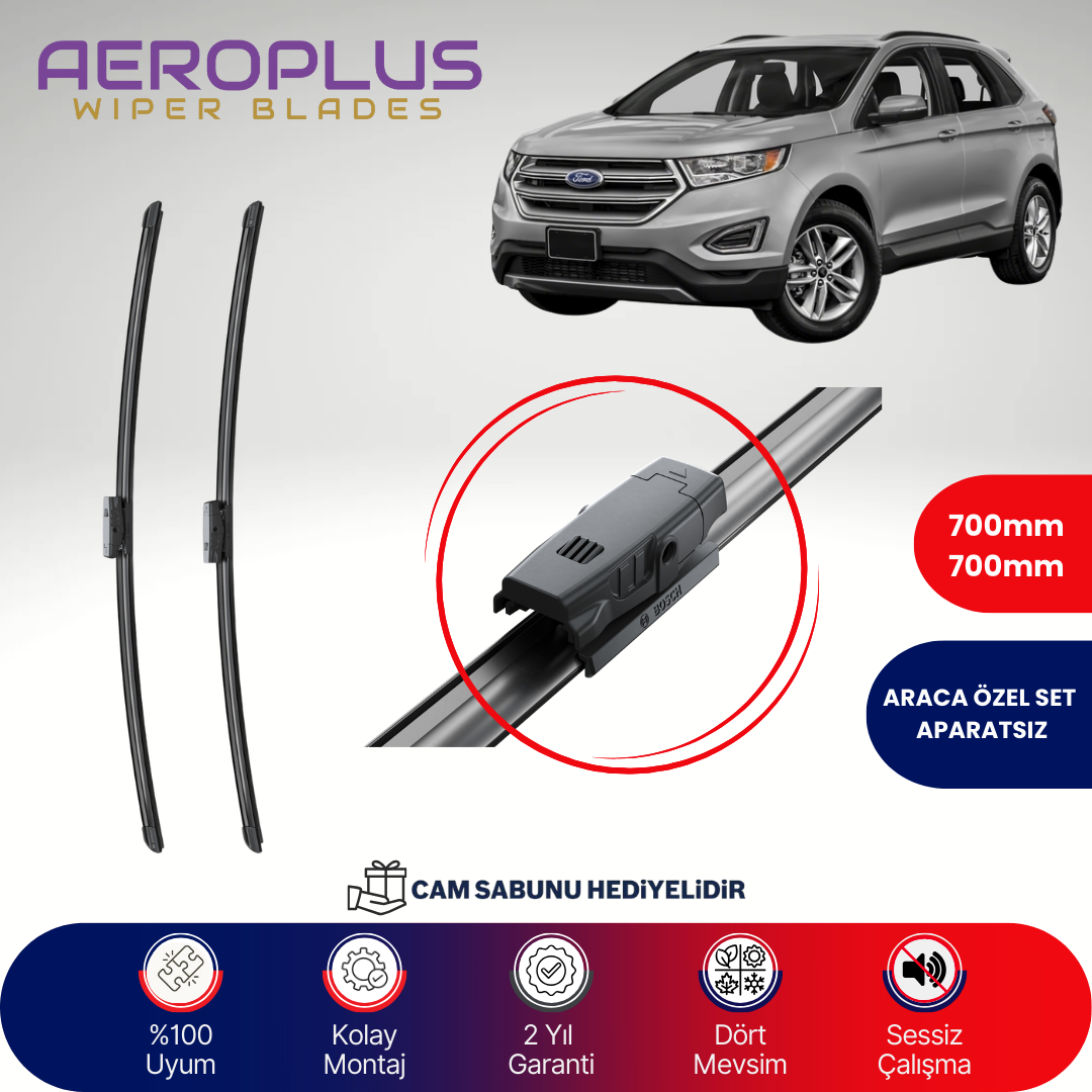 Aeroplus Ford Edge 2016-2024 Muz Silecek Takımı