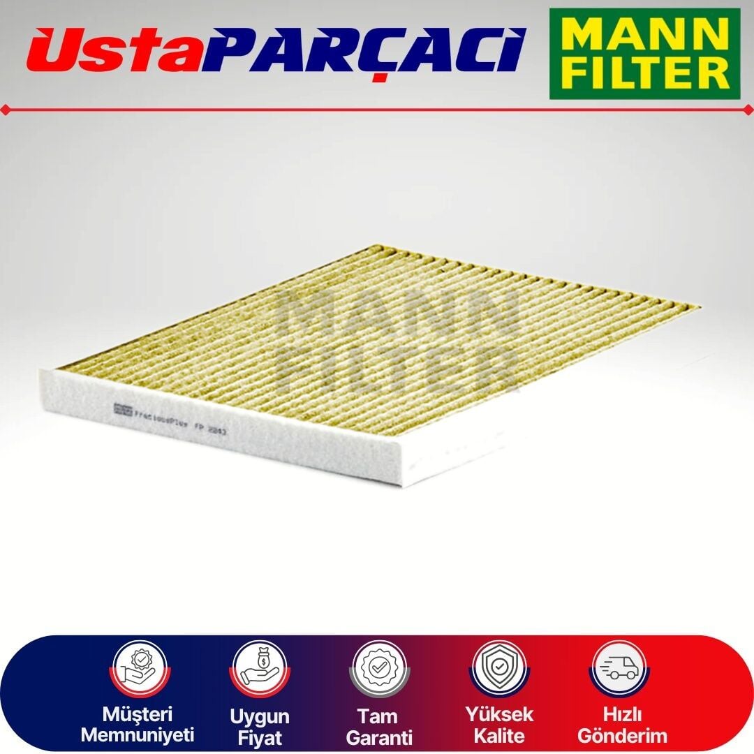 Mann-Filter Peugeot Bipper Anti-Alerjen Karbonlu Polen Filtresi 2008-2017 FP2243 55702456