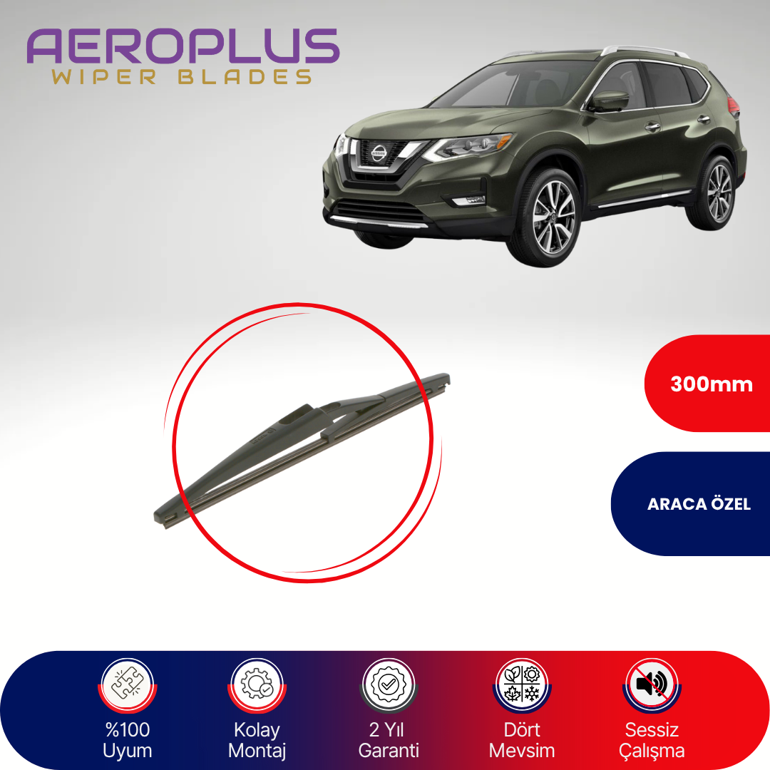 Aeroplus Nissan X-Trail 2014-2021 Arka Silecek