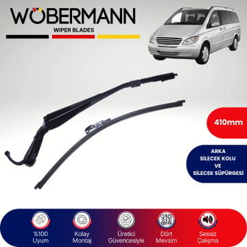 Wöbermann Mercedes Viano 639 (Fıskiye Hortumlu) 2005-2014 Arka Silecek Kolu ve Süpürgesi Komple