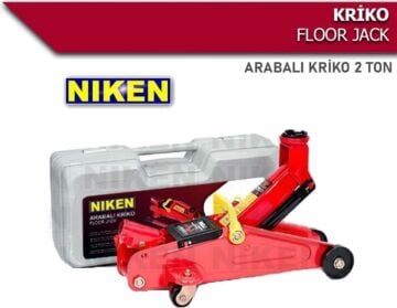 Niken Oto Kriko Araç Kaldırma Krikosu Arabalı Kriko Plastik Çantalı
