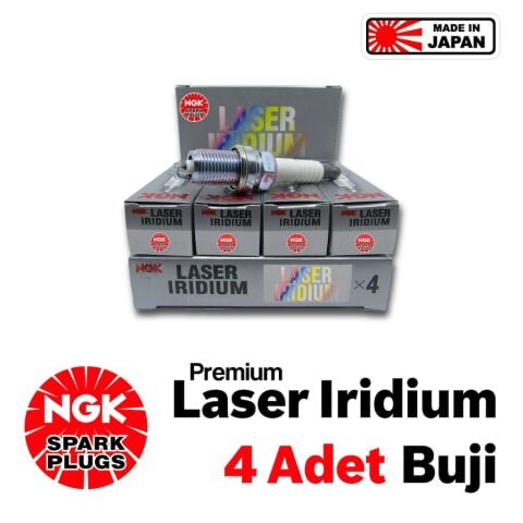 NGK Hyundai Accent 1.5 i 12V 1994-2002 Premium Lazer İridyum Buji Takımı 4 Adet