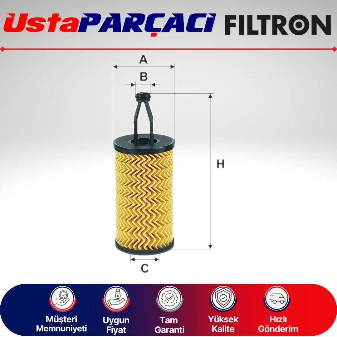 Filtron Mercedes Cls C218 350 Yağ Filtresi 2011-2015 OE677/5 2761800009