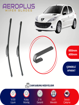 Aeroplus Peugeot 206+ 2009-2003 Muz Silecek Takımı