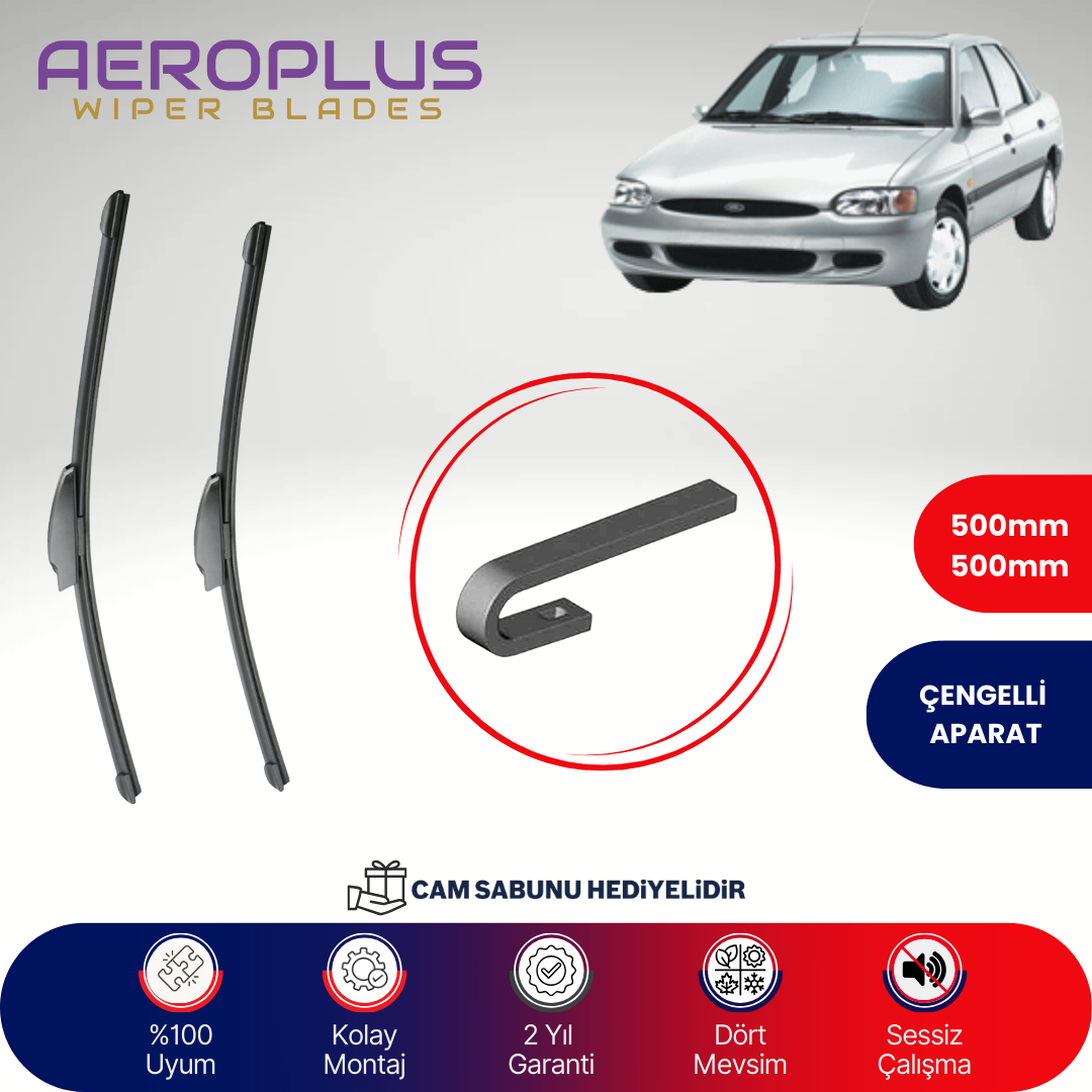 Aeroplus Ford Escort 1995-2001 Muz Silecek Takımı