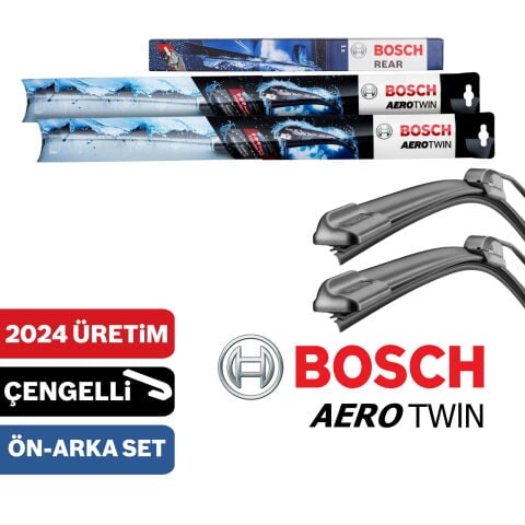Bosch Ford Escort 1995-2001 Aerotwin-Rear Ön Arka Silecek Takımı