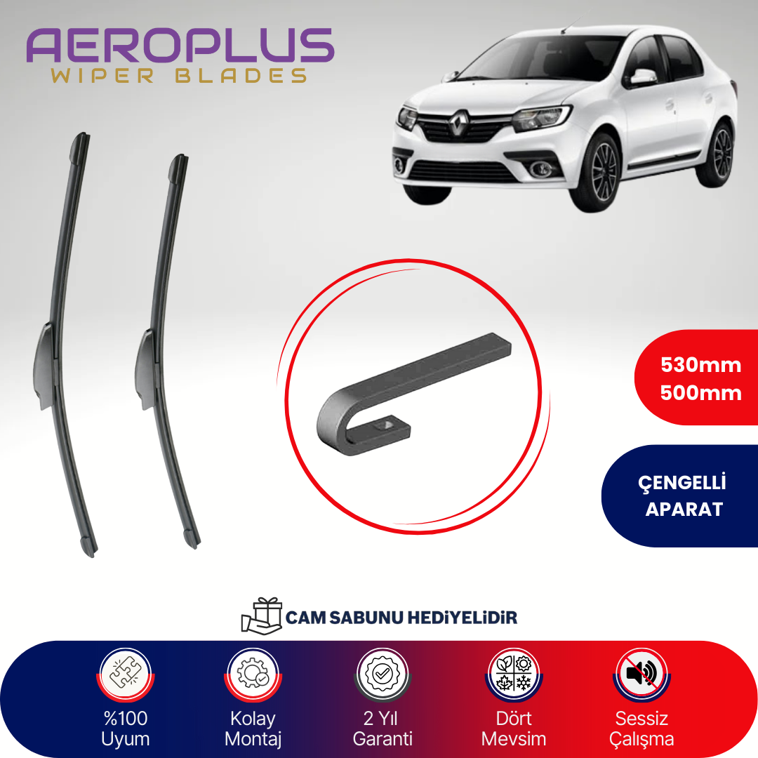 Aeroplus Renault Symbol 2013-2015 Muz Silecek Takımı