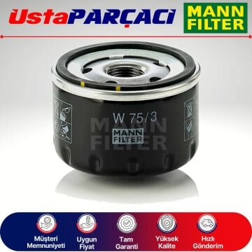 Mann-Filter Nissan Micra 1.5 Dci Dizel Yağ Filtresi 2006-2009 W75/3 7700274177