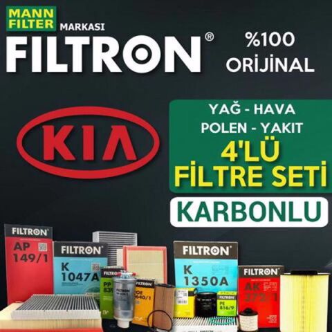 Filtron Kia Rio 1.4 Crdi Filtre Bakım Seti 2011-2017 4KP