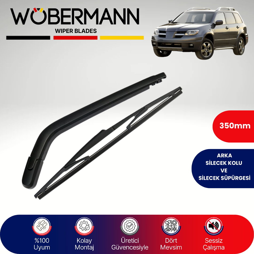 Wöbermann Mitsubishi Outlander Cu 2003-2007 Arka Silecek Kolu ve Süpürgesi Komple