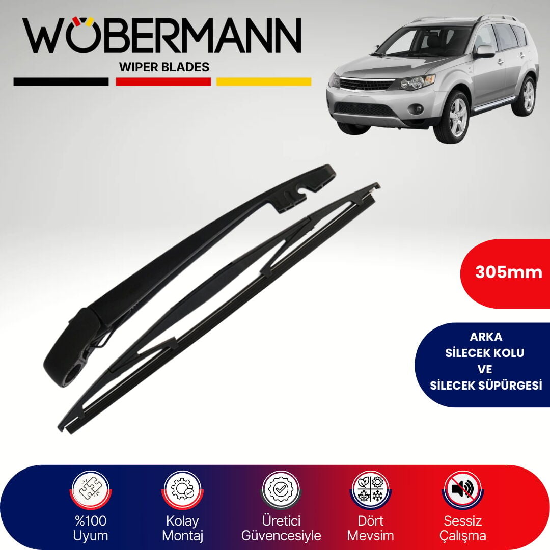 Wöbermann Mitsubishi Outlander Ex Cw 2007-2012 Arka Silecek Kolu ve Süpürgesi Komple