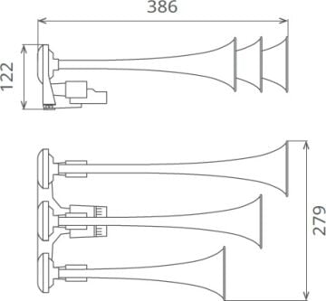 Seger 24 Volt Arap Saydırmalı Korna ( Dali Dali Korna ) 86EH Ean - 8698520203418