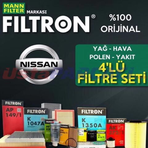 Filtron Nissan Qashqai 1.6 Dci Filtre Bakım Seti 2014-2017 4NP