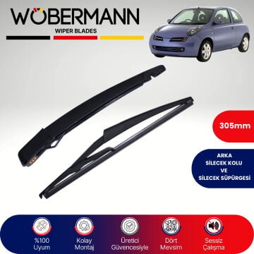 Wöbermann Nissan Micra K12E 2002-2005 Arka Silecek Kolu ve Süpürgesi Komple