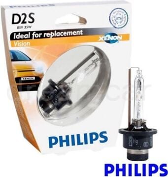 Philips D2S Vision 85V 35W 4600K Ampul Made in Germany