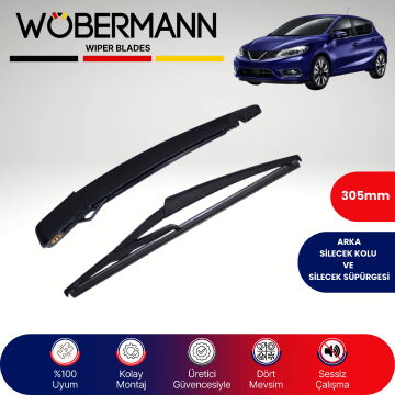 Wöbermann Nissan Pulsar C13 2014-2024 Arka Silecek Kolu ve Süpürgesi Komple