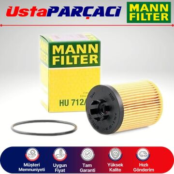Mann-Filter Opel Astra G 1.4 Z14Xep Yağ Filtresi 2005-2010 HU712/8X 16516-78E00
