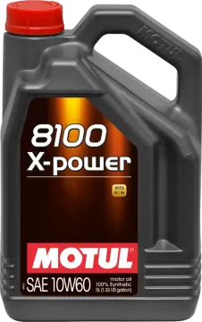 Motul 8100 X-Power 10W-60 Tam Sentetik Motor Yağı 5 Litre