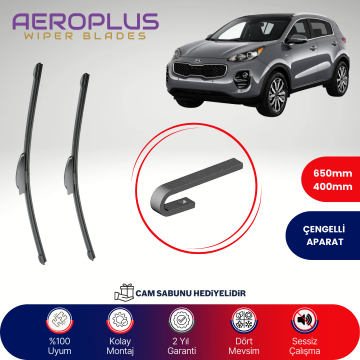 Aeroplus Kia Sportage 2016-2021 Muz Silecek Takımı