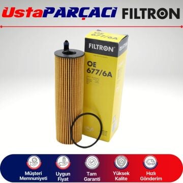 Filtron Mercedes E Serisi W213 E220D Yağ Filtresi 2016-2021 OE677/6A 6541801100