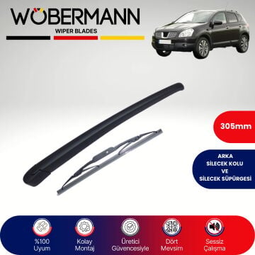 Wöbermann Nissan Qashqai J10 2006-2013 Arka Silecek Kolu ve Süpürgesi Komple
