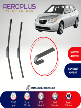 Aeroplus Hyundai Elantra 2000-2010 Muz Silecek Takımı